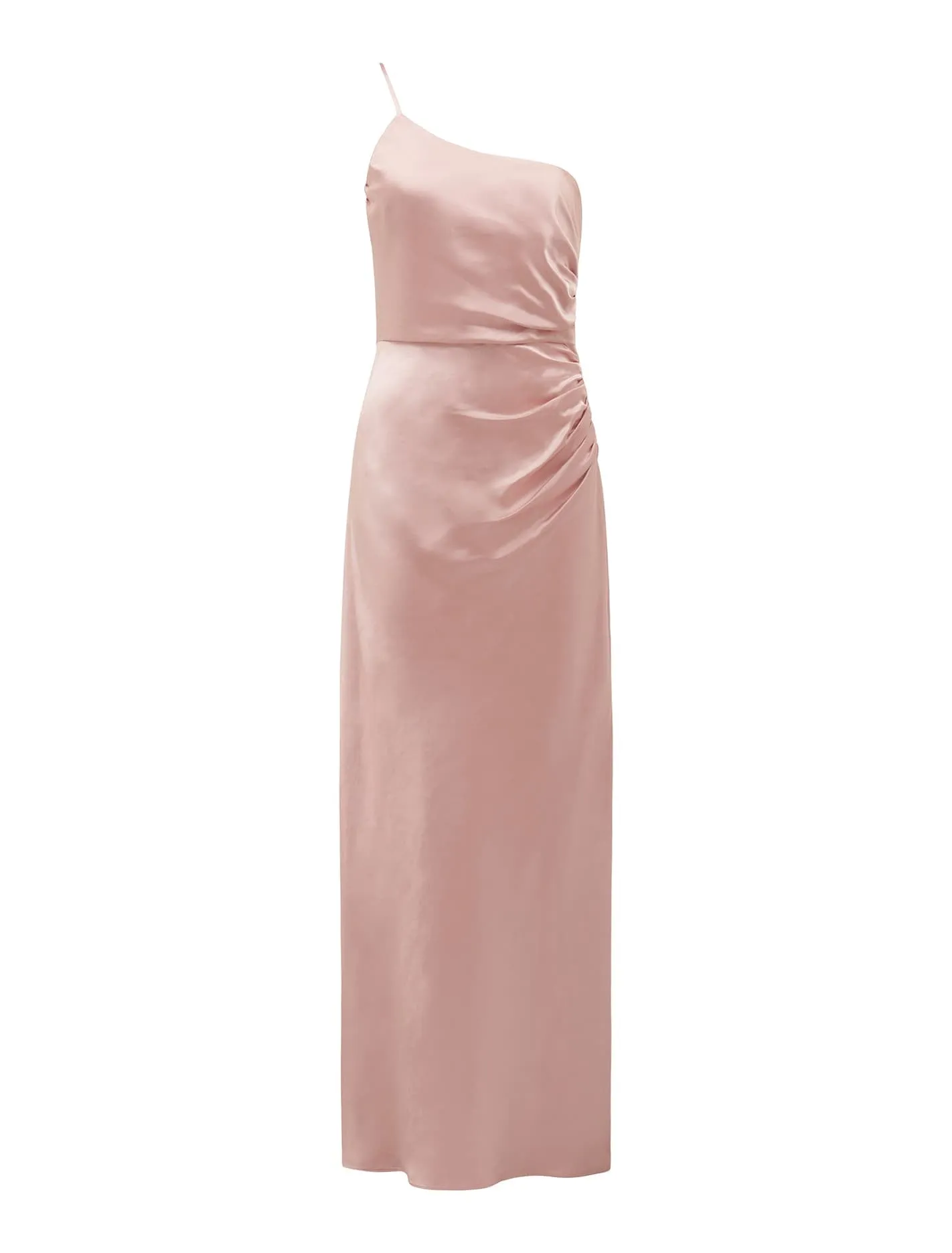 Kelly One Shoulder Satin Maxi Dress