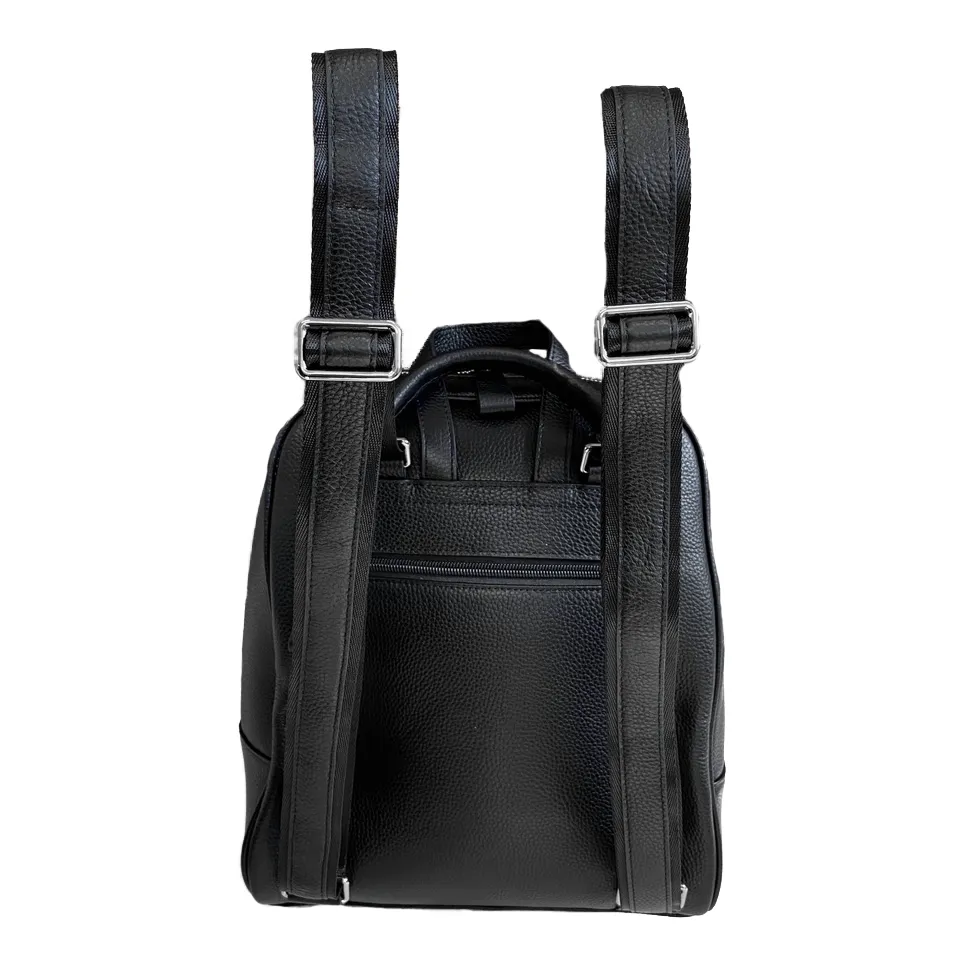 Kingscliff |  Black Premium Genuine Leather Backpack