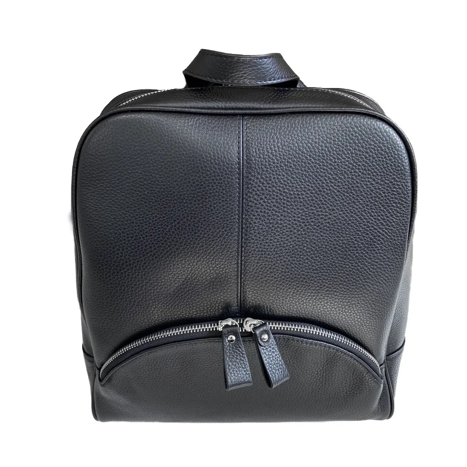 Kingscliff |  Black Premium Genuine Leather Backpack