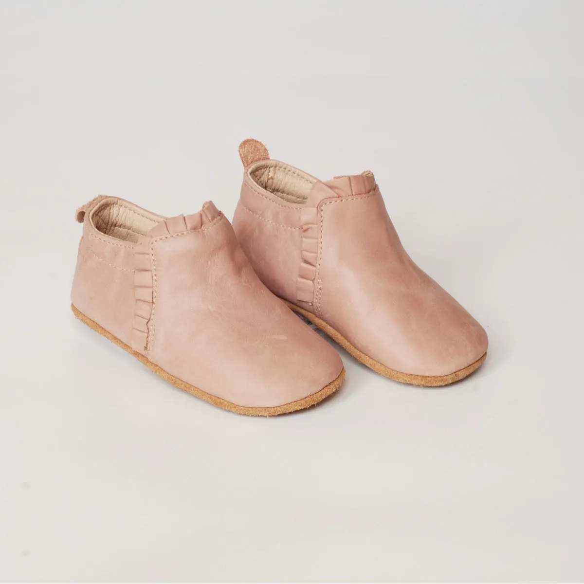 Lacey  Baby Slip On Boots  - Old Rose