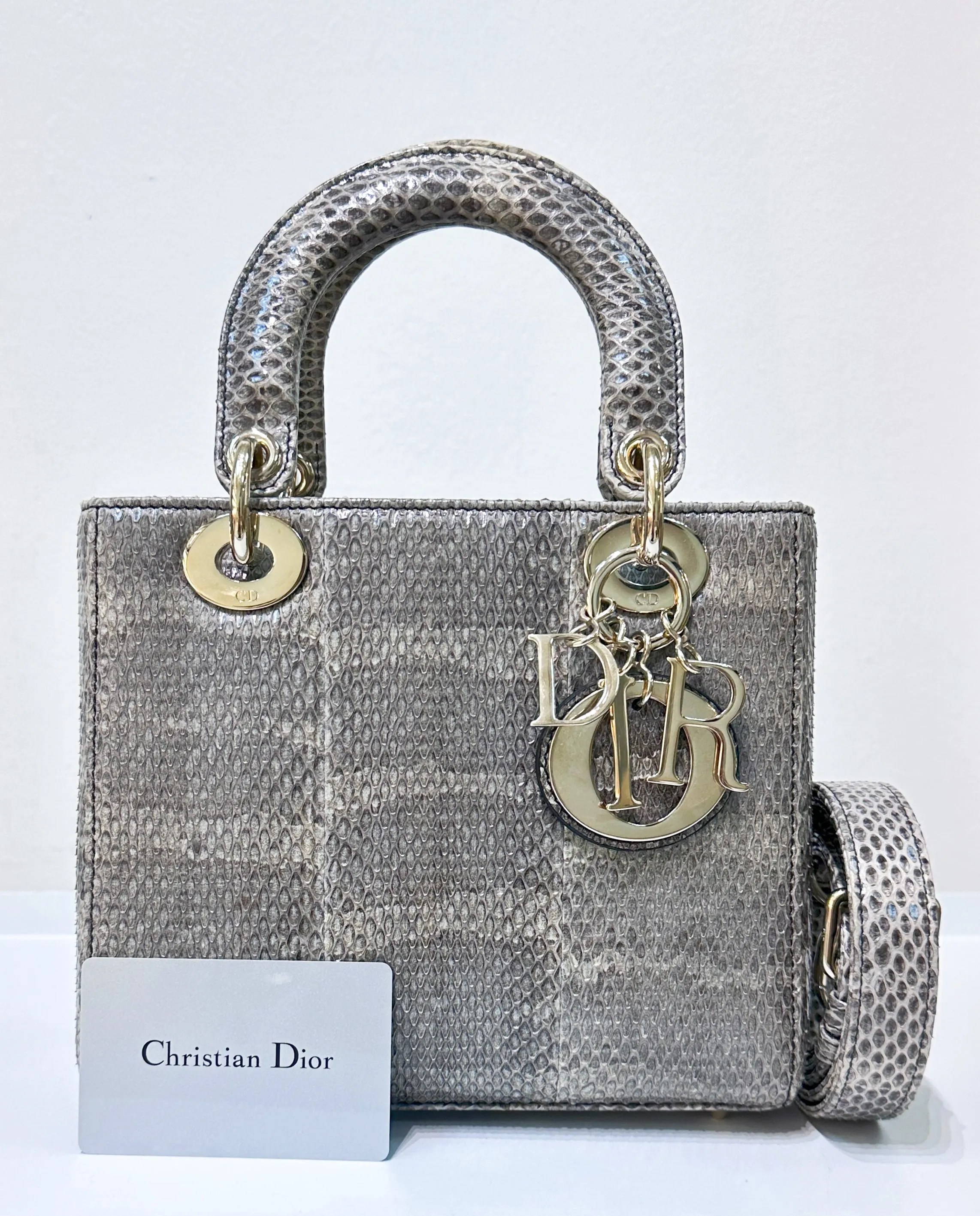 Lady Dior My Dior Exotic Python Bag