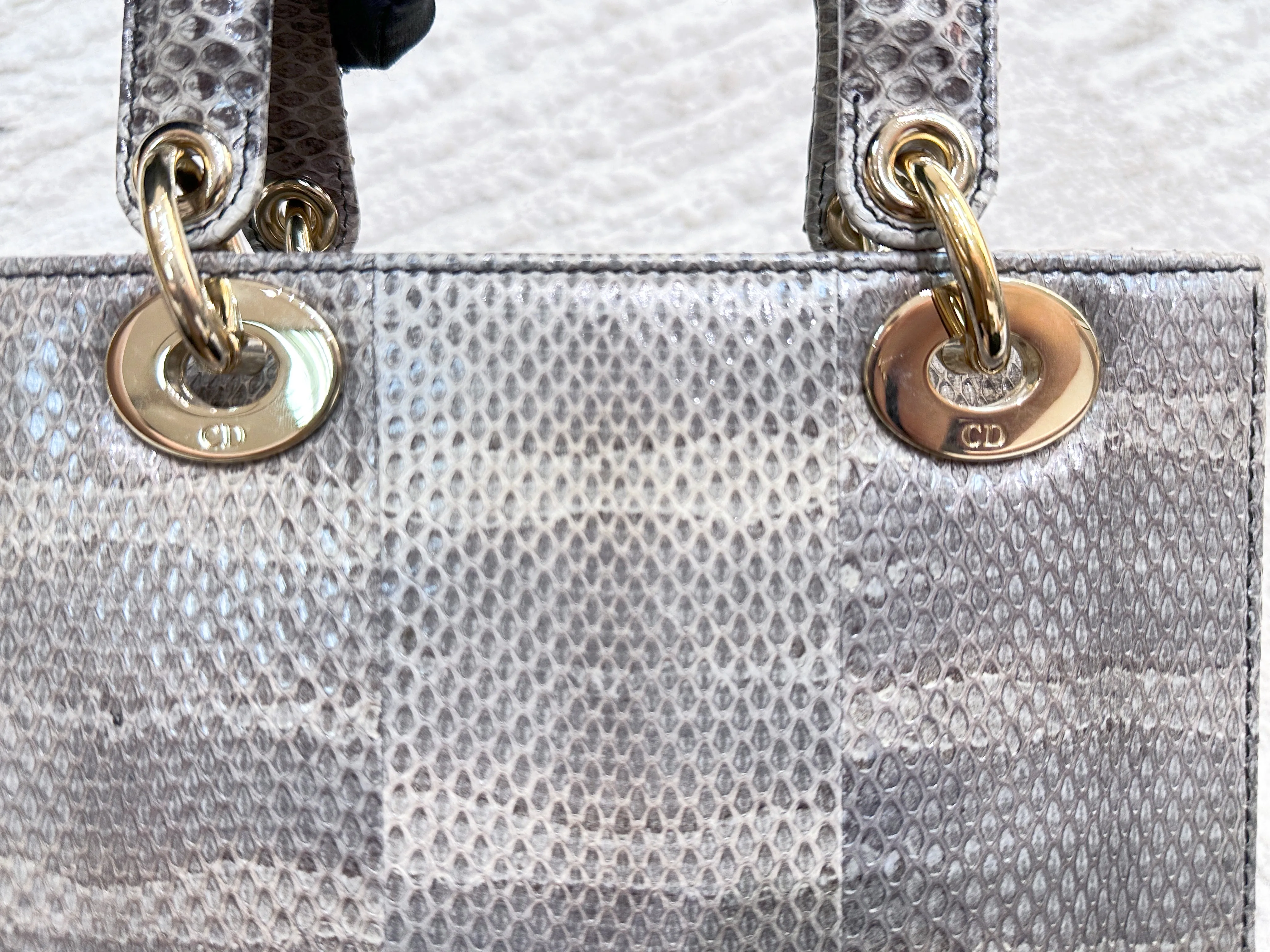 Lady Dior My Dior Exotic Python Bag