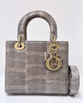 Lady Dior My Dior Exotic Python Bag