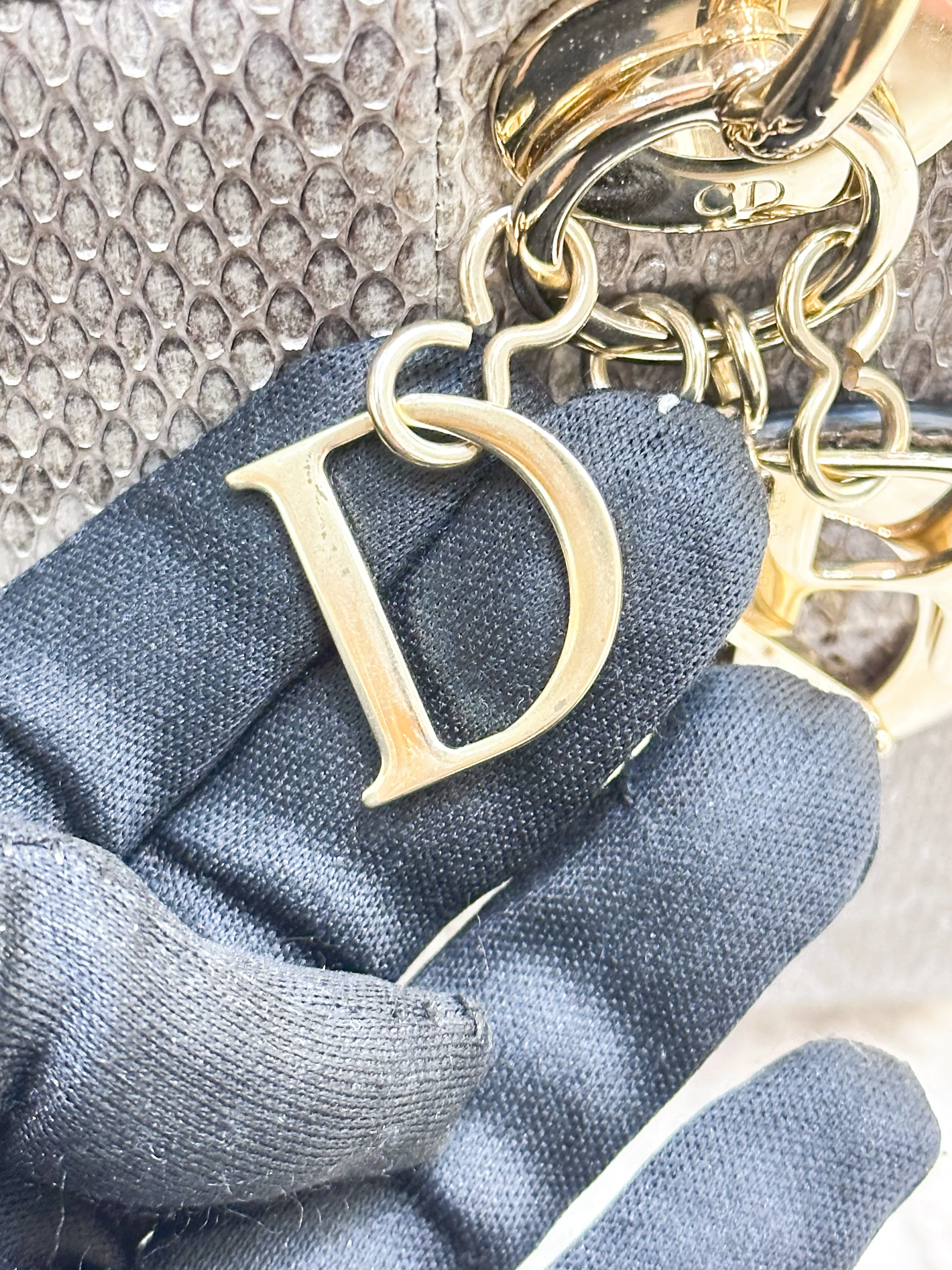 Lady Dior My Dior Exotic Python Bag