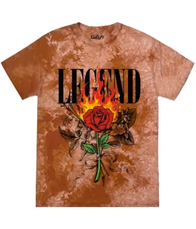 LEGEND FLAME ROSE TIE DYE TEE