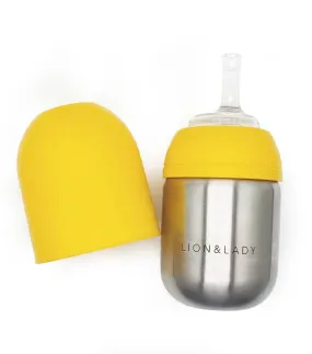 Lion & Lady Stainless Steel Straw Cup - Yellow