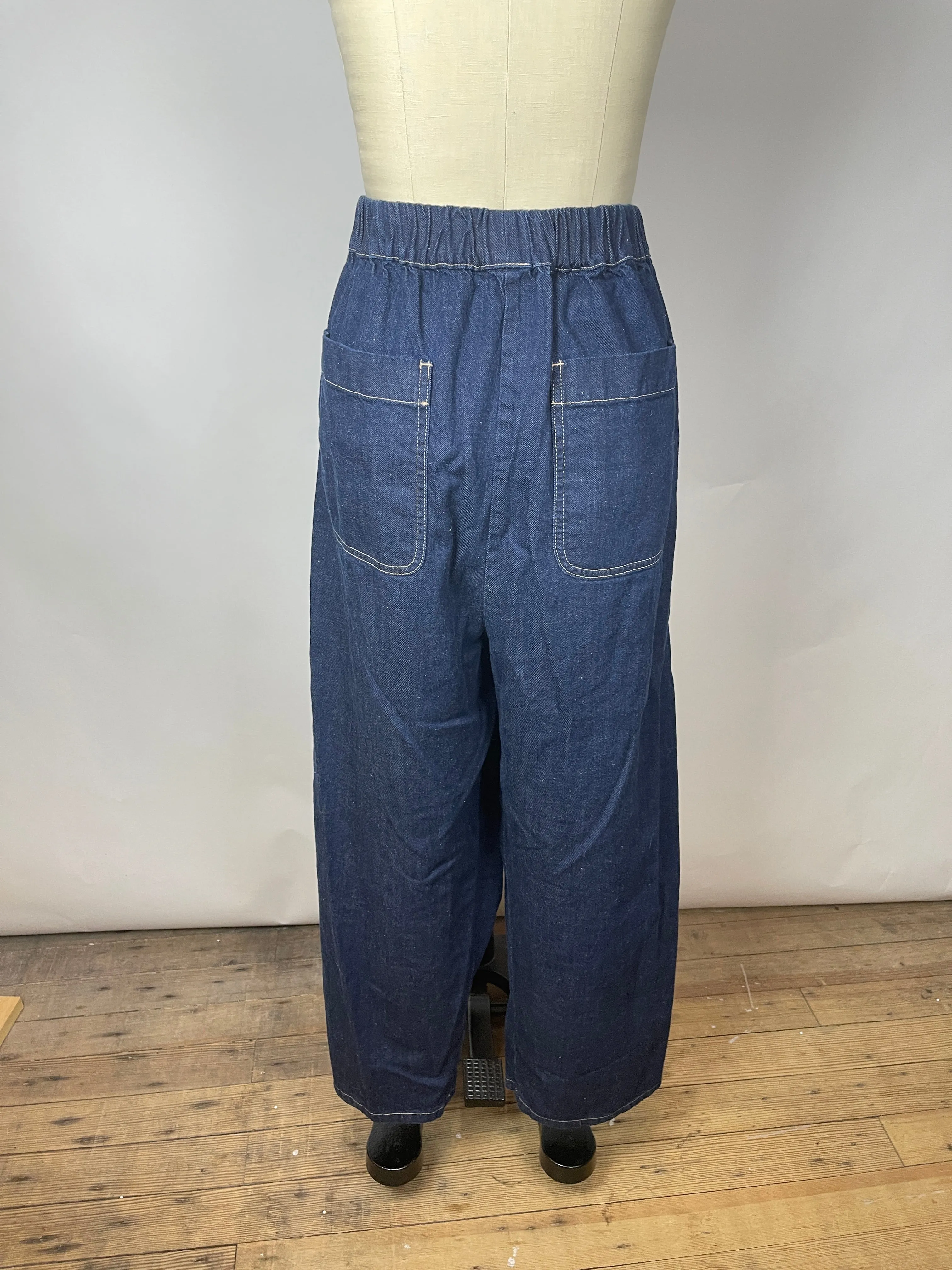 Micaela Greg Dark Indigo Barrel Pant (XL)