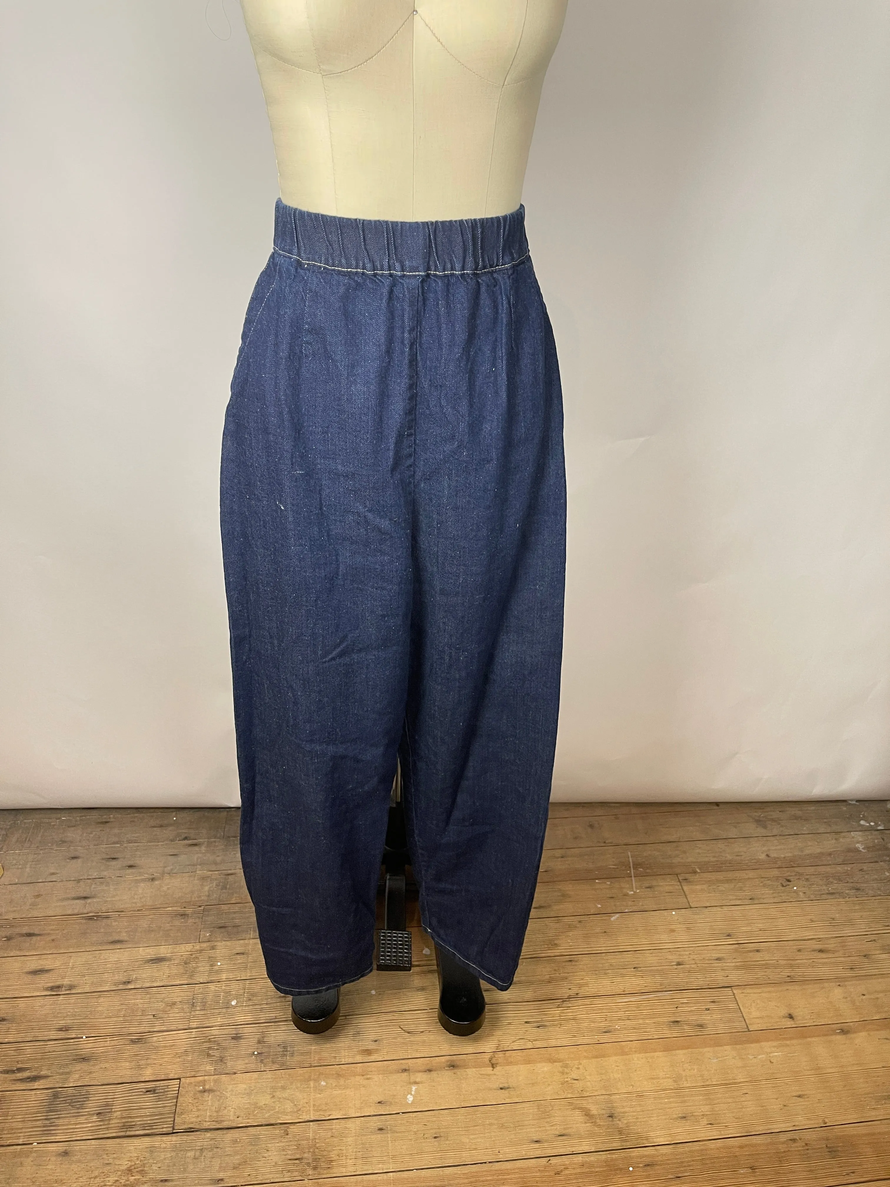 Micaela Greg Dark Indigo Barrel Pant (XL)