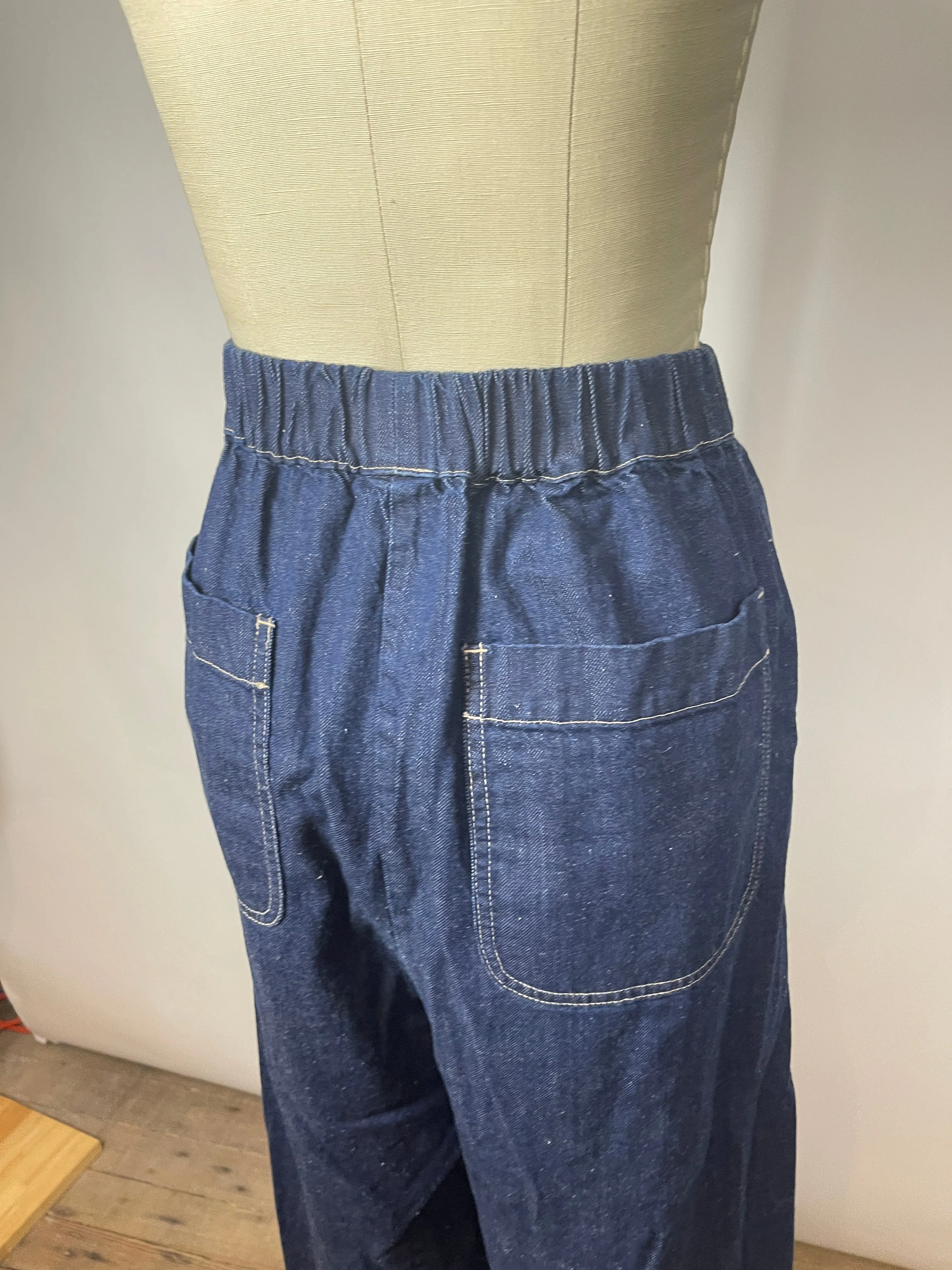 Micaela Greg Dark Indigo Barrel Pant (XL)