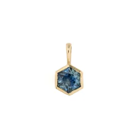 Monata Sapphire Patia Hexagon Charm