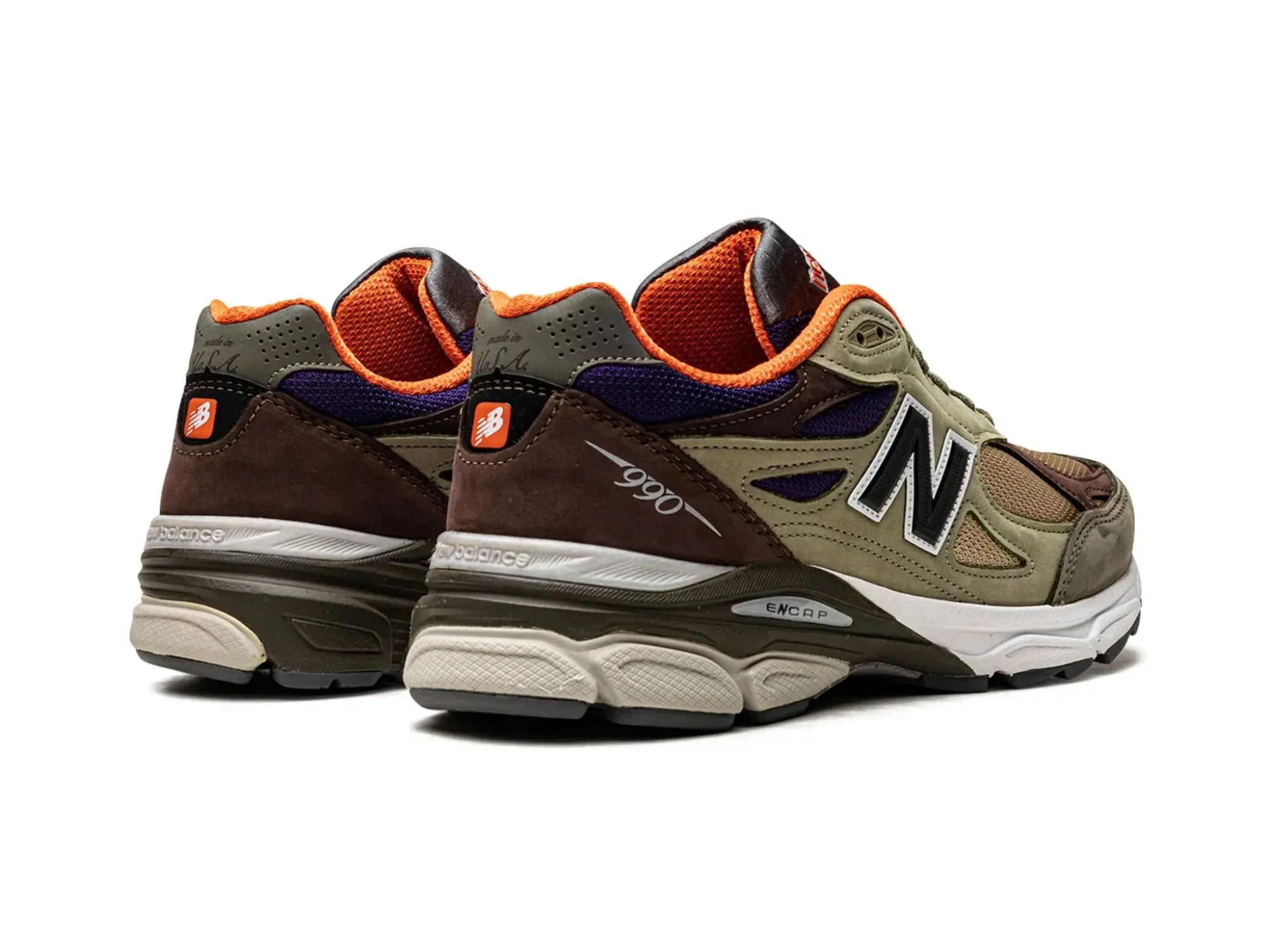 New Balance 990v3 MiUSA X Teddy Santis "Khaki Orange"