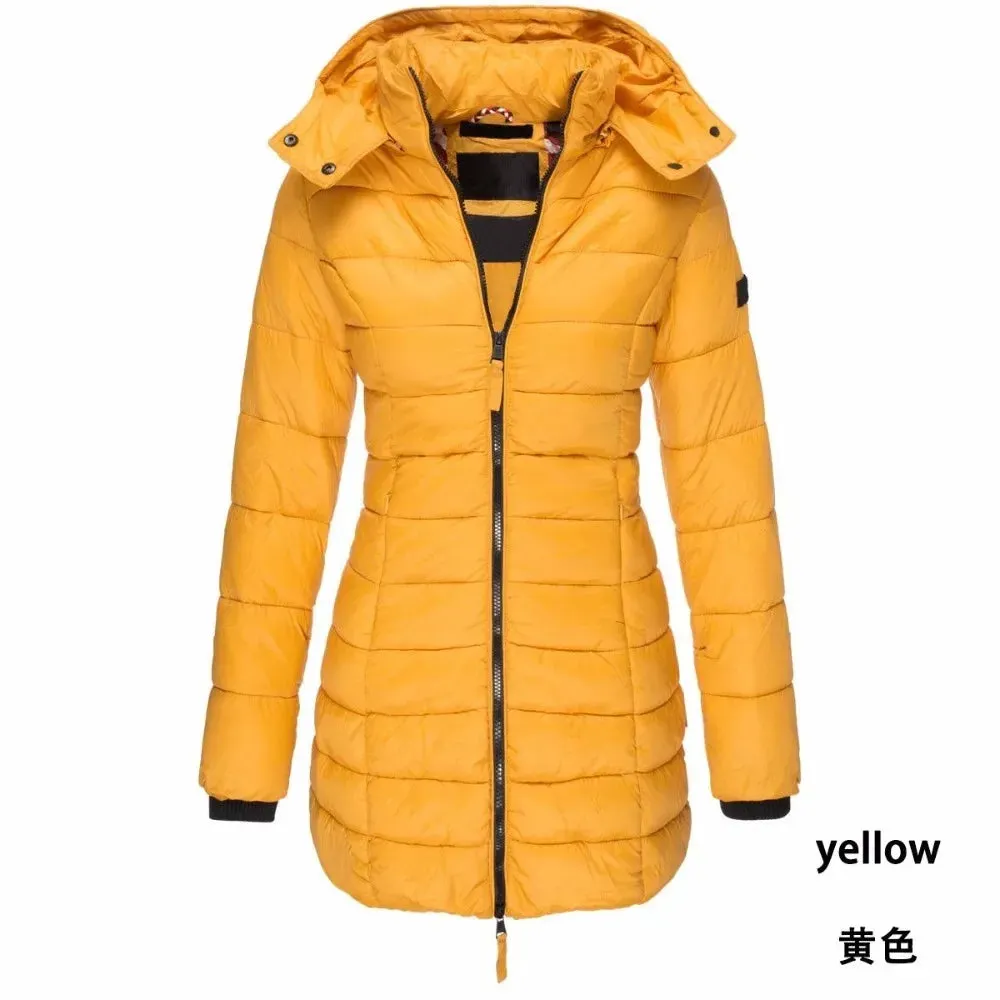 new winter BC high set light luxury goose down jacket thickened medium long women's hooded slim down for women