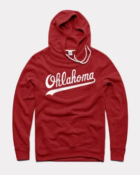 Oklahoma Script Cardinal Hoodie