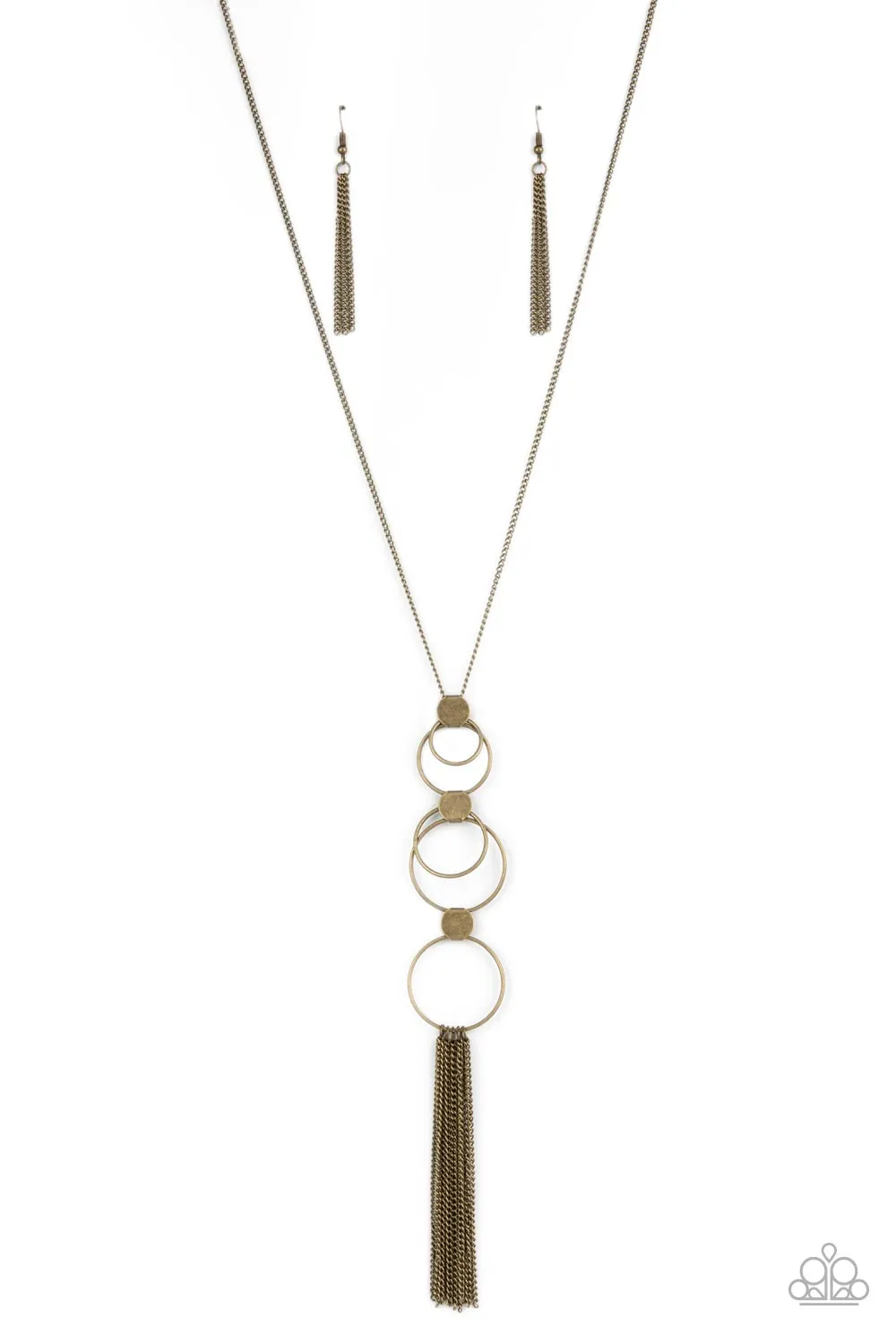 Paparazzi Join The Circle - Brass Necklace