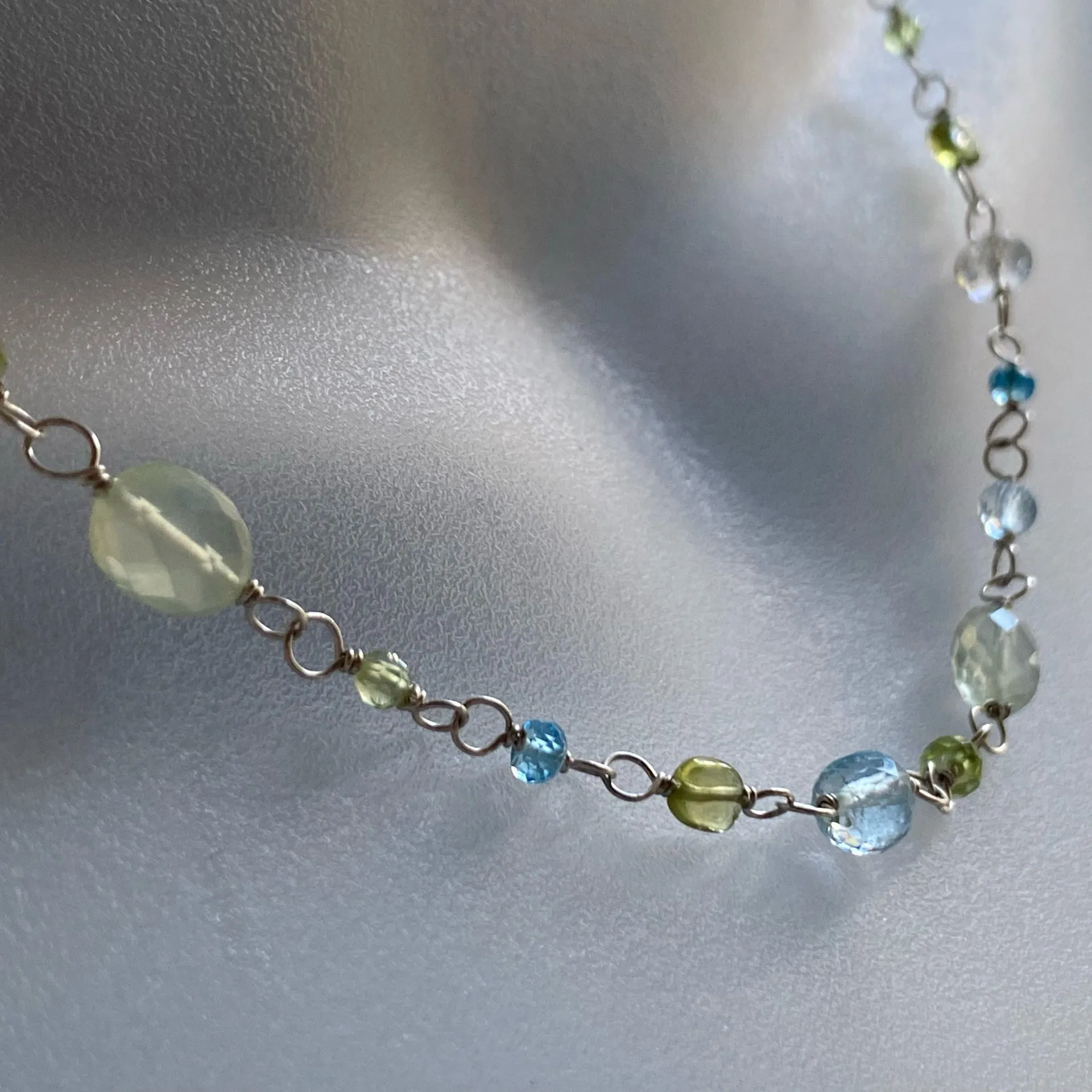 Peridot and Topaz collector necklace