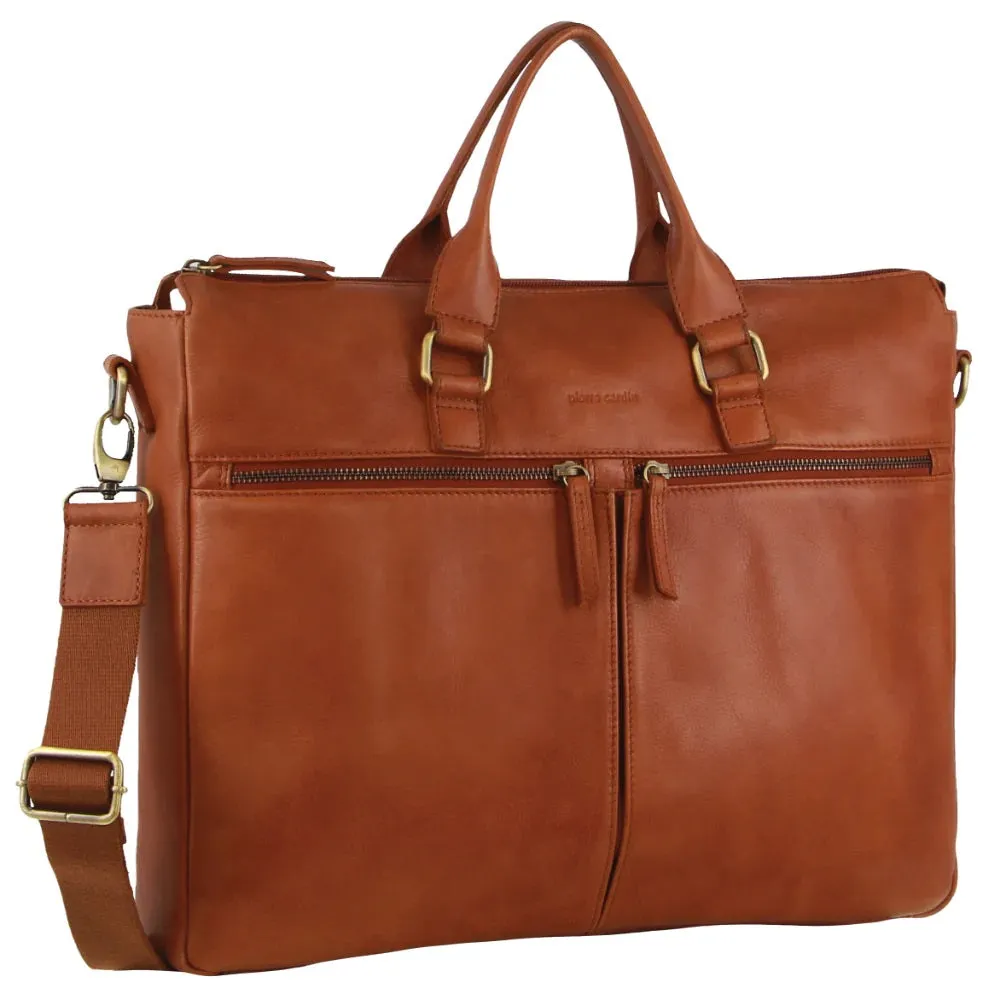 Pierre Cardin Italian Leather Unisex Laptop Bag PC3709