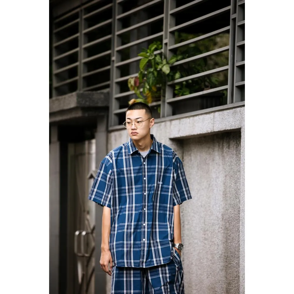 PUBLISH GRID SHIRT-PLAIDNAVY YEL