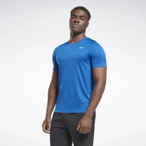 REEBOK MEN'S TRAINING TECH BLUE TEE