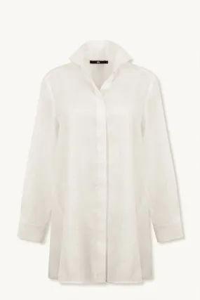 SELLA SHIRT IN ITALIAN LINEN WHITE