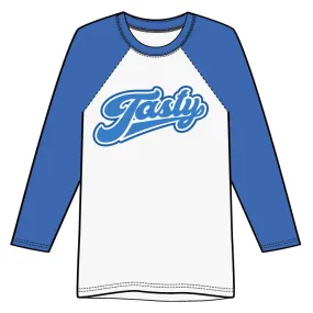 TASTY STEVE 'Tasty Tee' Raglan Shirt - Blue