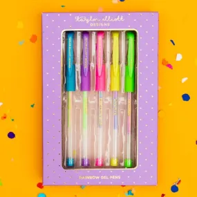 TAYLORELLIOTT Rainbow Set de Bolígrafos de Gel