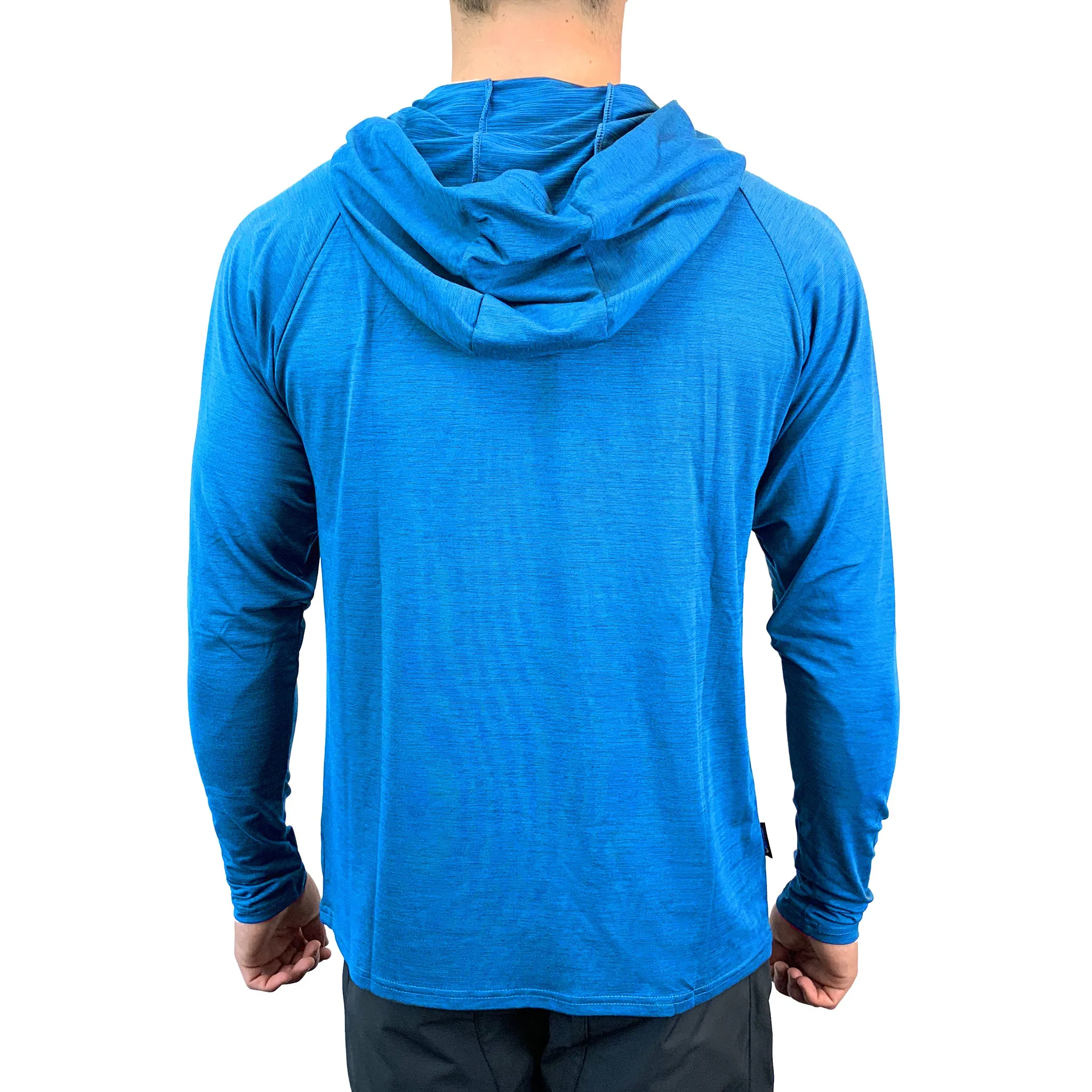 UV Performance L/S Hooded Tech Top - Cyan