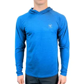 UV Performance L/S Hooded Tech Top - Cyan