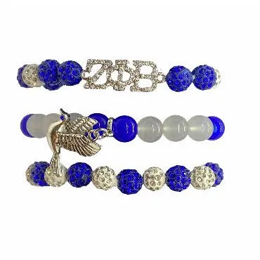 Zeta Phi Beta  Sorority Inc. Charm Bracelet